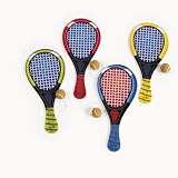 Wooden Tennis Racquet Paddleball Games (1 dz)