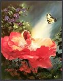 The Golden Butterfly Framed Canvas Art by Mary Baxter St.Claire,20.8 in. x 26.8 in. Framed