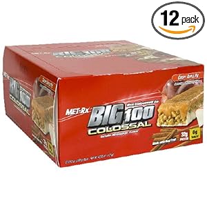 Best Deals Met-Rx Big 100 Colossal Meal Replacement Bar, Crispy Apple Pie, 12 Bars, 3.52 Ounces