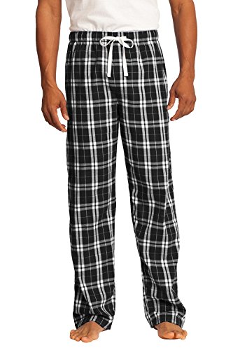 District Men's Flannel Plaid Pants
