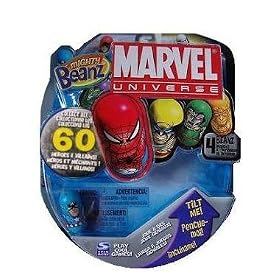 Mighty Beanz 2010 Marvel Starter Pack Set 4 Beanz - Captain America