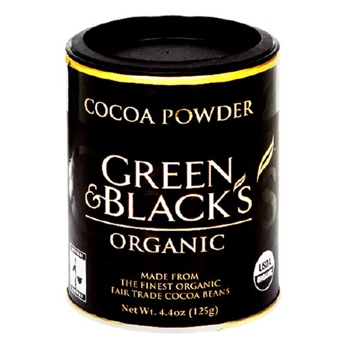 Green and Black Organic Cocoa Powder, 4.4-Ounce Jar (Pack of 5) by Green & Black