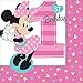 1st Birthday Minnie Mouse Beverage Napkins 16 count Party Supplies Minnie Fun to be One!