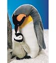 Plush Emporer Penguin Plush w/Baby 14"
