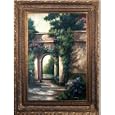 Artmasters Collection FN60482B-668DG Garden Ingress I Framed Oil Painting