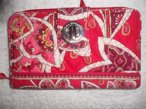 Vera Bradley Turn Lock Wallet in ROSY POSIES