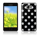 docomo galaxy s2 ケース ギャラクシーS2 シリコンケース 【ドットブラック】