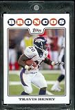 2008 Topps # 75 Travis Henry - Denver Broncos - NFL Trading Cards