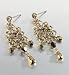 Info/Buy Gold Plated Misty Flower Drop Earrings