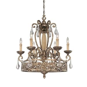 Savoy House Ardenne English Bronze Six-Light Chandelier by Savoy House