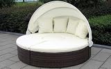 Baidani-Lounge-Rattan Sonneninsel “Atlantico”, 2 Farben wählbar – braun Rezessionen