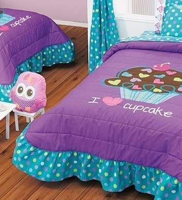NEW Cupcake Teens Bedspread Set and Sheet Set (Twin)