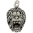Lion Head - Pendant Necklace Sterling Silver
