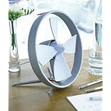 Black+Blum Propello 12-3/4 by 12-3/4 by 6-1/2-Inch Desk Fan, Grey