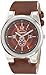 UNLISTED WATCHES Men's UL1131 City Streets Round Brown Dial Brown Strap Watch
