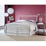Malibu Queen Headboard in Iced Silver Finish By Fashion Bed Group
