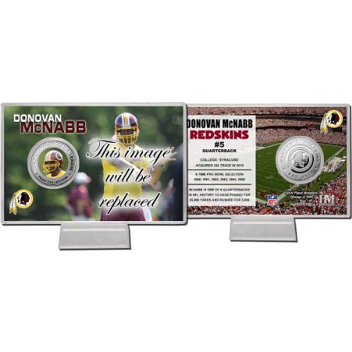 Highland Mint NFL Washington Redskins Donovan Mcnabb Silver Coin Card