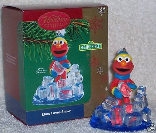 Sesame Street – Elmo Loves Snow 2004 Carlton Cards Christmas Ornament Sesame Street – Elmo Loves Snow 2004 Carlton Cards Christmas Ornament