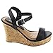 Beston EA48 Women's Classic Platform Toe Strap Wedge Dress Sandals