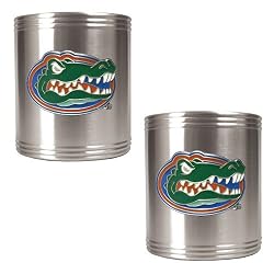 Florida Gators NCAA 2pc Stainless Can Holder Set by Great American Products