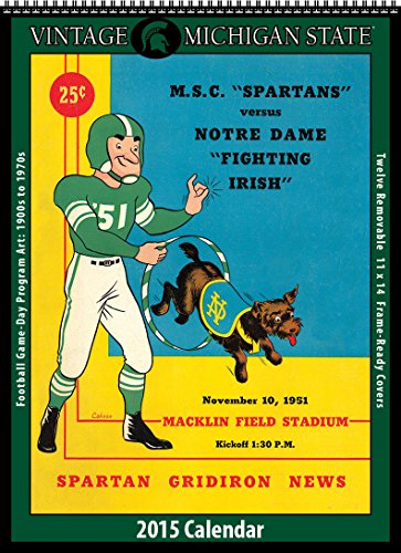 Michigan State Spartans 2015 Vintage Football Calendar