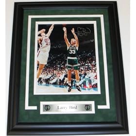 Signed Larry Bird Photograph - 8x10 ~ Custom Framed