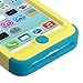 One Tough Shield ® Hybrid 3-Layer Kick-Stand Case (Yellow/Teal) for Apple iPhone 5C - (Softball Green)