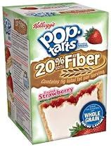 Pop-Tarts, (Semi-Frosted) Whole Grain Strawberry, 8-Count Tarts (Pack of 12)