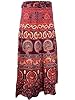 Womens Skirt- Printed Long Wrap Around Skirts Boho Beach Dress, Holiday Fashion