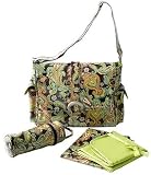 Kalencom Laminated Buckle Bag Multi Paisley Pistachio