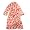 Sweet n Sassy - Girls Robe, Ivory, Pink, Orange (Size 4/5)