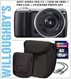 Sony Alpha NEX-C3 16MP Compact Interchangeable Lens Digital Camera Kit with ....