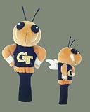Georgia Tech Yellow Jackets Collegiate Mascot Plush Fur Golf Club Head Covers from Datrek Internati