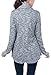 Mrignt Women's Fashion Draped Knit Inclined Zipper Cardigan Sweatshirts