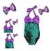 Girls Lovely Mermaid Swimmable Swimming Princess Costume Kids Swimsuit