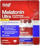 Schiff Melatonin Ultra. 300 Tablets. 3mg Melatonin + 25mg L-Theanine + 25mg GABA + Chamomile & Valerian Extracts