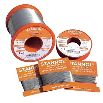 Fil à souder pour électronique 0,5mm 100g Stannol Fil à souder pour électronique 0,5mm 100g Stannol