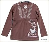 Wendy Fashion Mädchen Pferde Tunika Shirt Bluse 611226 Reiten Gr.128 braun