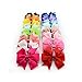 Foxnovo Hair Clips Hair Pin Hair Bows for Girls or Baby 20 Colors Alligator Clip