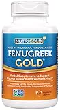 Organic Fenugreek GOLD - 750 mg, 120 Vegetarian Capsules (GMO-free, Preservative-free, Allergen-free Organic Fenugreek Seed Powder in Veg. Capsules for Breastfeeding)