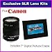Sigma 18-200mm f/3.5-6.3 DC AF OS (Optical Stabilizer) Zoom Lens for Canon For Canon Rebel XT XTi 350D 400D 50D XSI XS T1I T2I 5D 10D 20D 30D 450D s PRO HD 3PC 1000D Includes 7-Inch MultiMedia Digital Picture Frame image 1