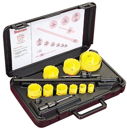Starrett KV290 Electricians and Plumbers Hole Saw Kit