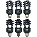 Sunlite SL20/BLB/6PK 20W Spiral Energy Saving CFL Light Bulb Medium Base (6 Pack), Blacklight Blue