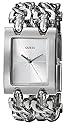 GUESS Women's G75916L Brilliance on Links Silver-Tone Bracelet Watch