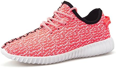 Laopengyou Fashion Men&Womens Breathable Fashion Sneakers Athletic Lace-up Running Shoes Pink40 M EU/7.5 D(M) US Comfortable material.
