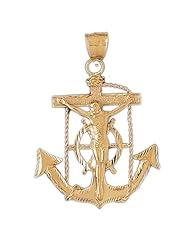 CleverEves 14k Gold Pendant Mariner Cross 17.4 - Gram(s)
