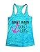 Womens Burnout Boat Hair Dont Care Work Out Tanktop Summer Lake Tank Top