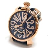 「GaGa Milano(ガガミラノ) 腕時計 48MM MANUALE マヌアーレ PLACCATO ORO ゴールドプレート 18K PVD 5011.5 ブルー/ブルー」の画像