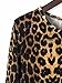 Joeoy Women's Casual Leopard Print Long Sleeve Dress