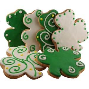 Decorated Shamrock Cookies